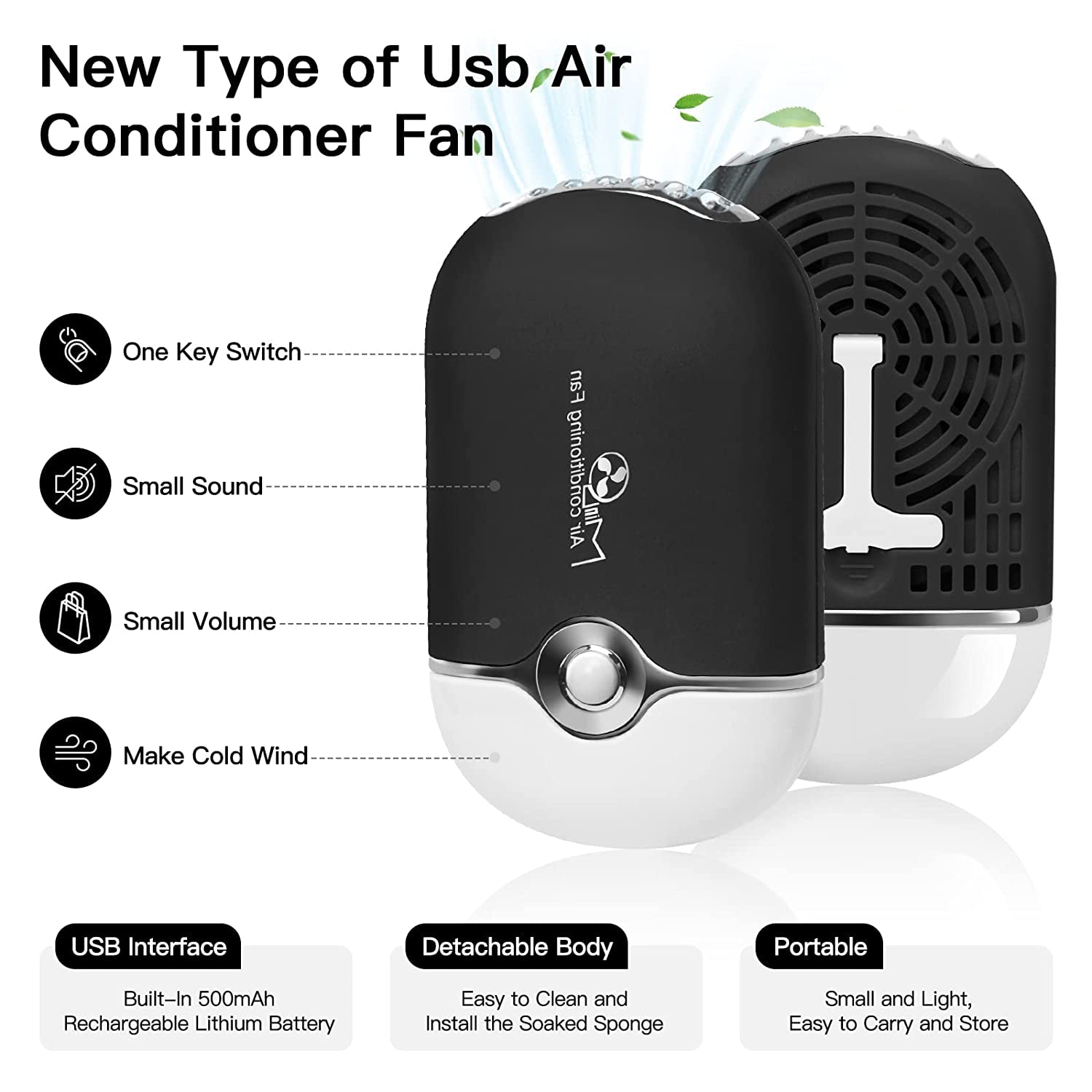 Rechargeable Mini Eyelash Fan with Built-in Sponge - Perfect Lash Dryer for Eyelash Extensions