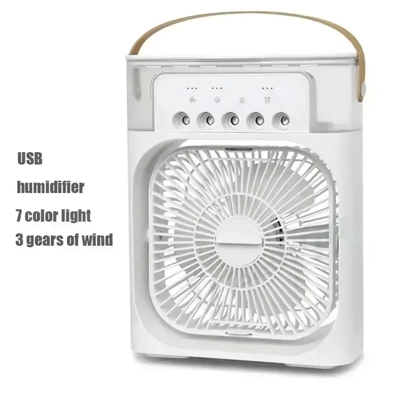3-in-1 Portable Air Conditioner with LED Night Light and Humidifier for Home and Office Use