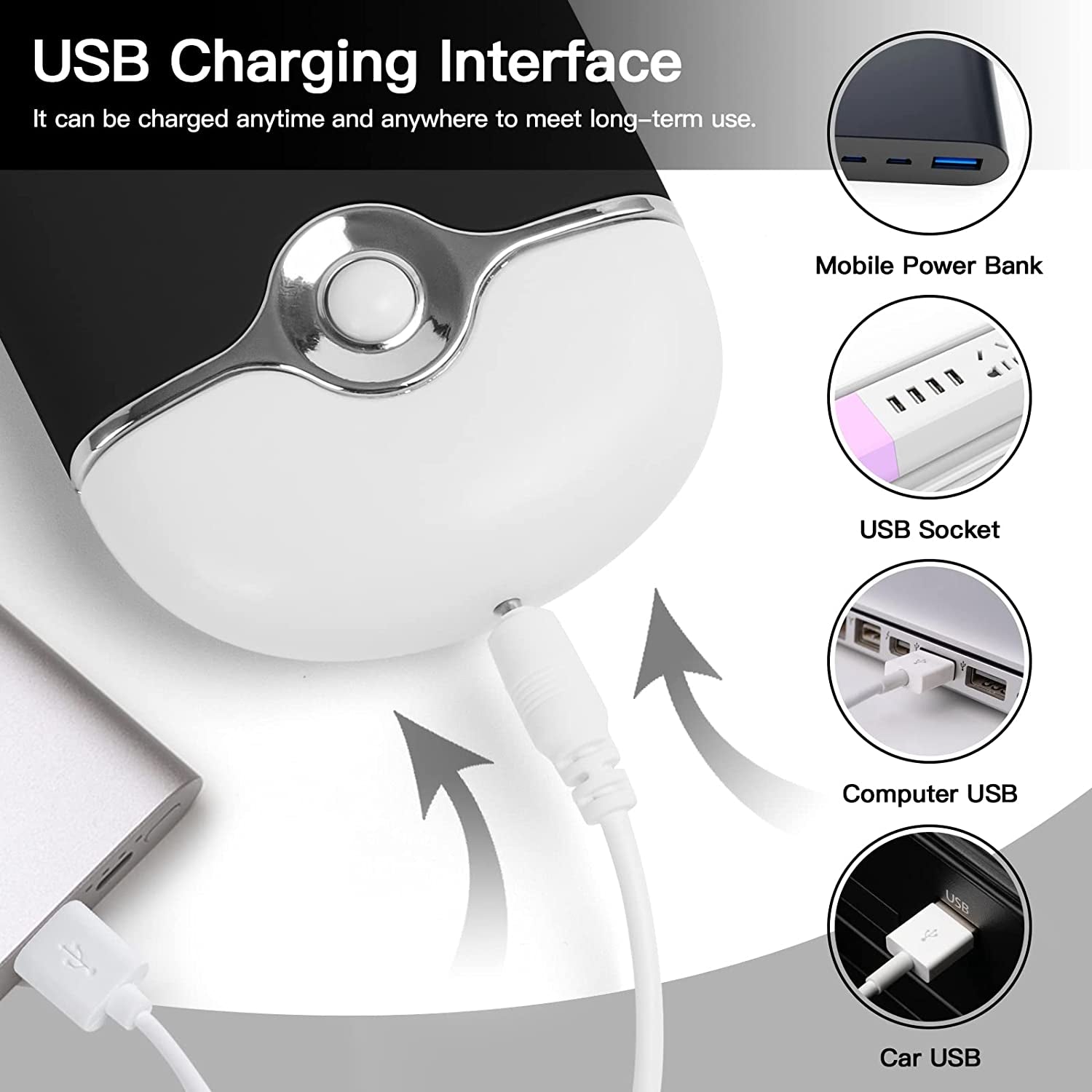 Rechargeable Mini Eyelash Fan with Built-in Sponge - Perfect Lash Dryer for Eyelash Extensions