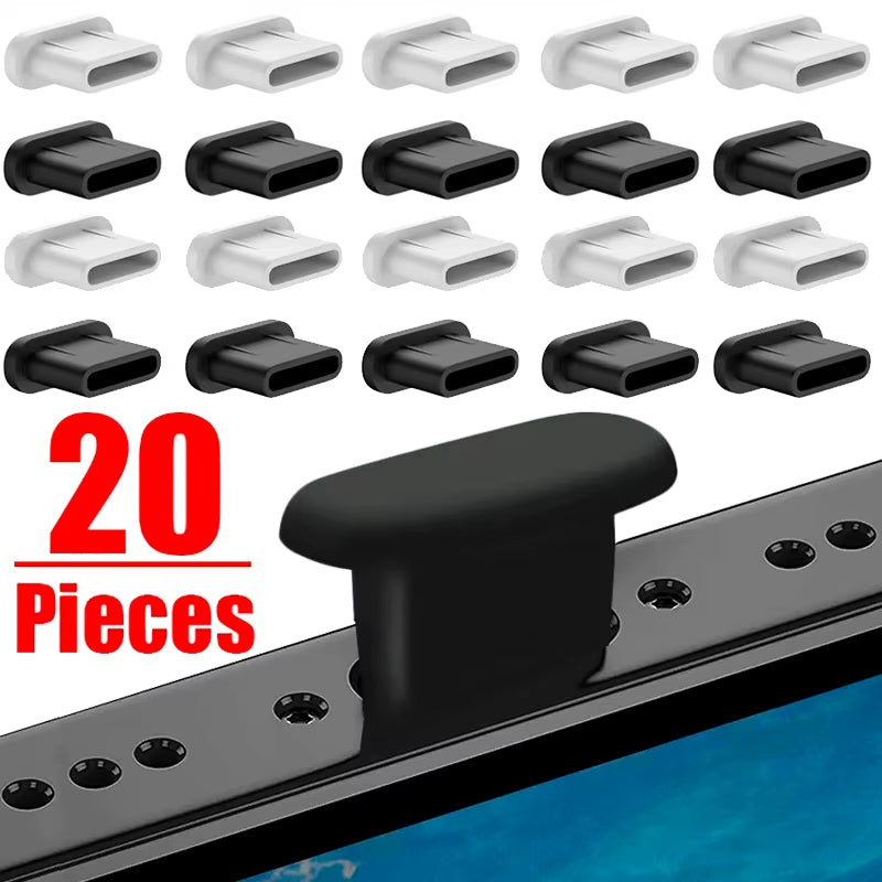 Premium Silicone Dust Plugs for Type C Charging Ports - Protect Your iPhone 15 Pro Max, 15 Plus, Samsung, and Xiaomi from Dust!