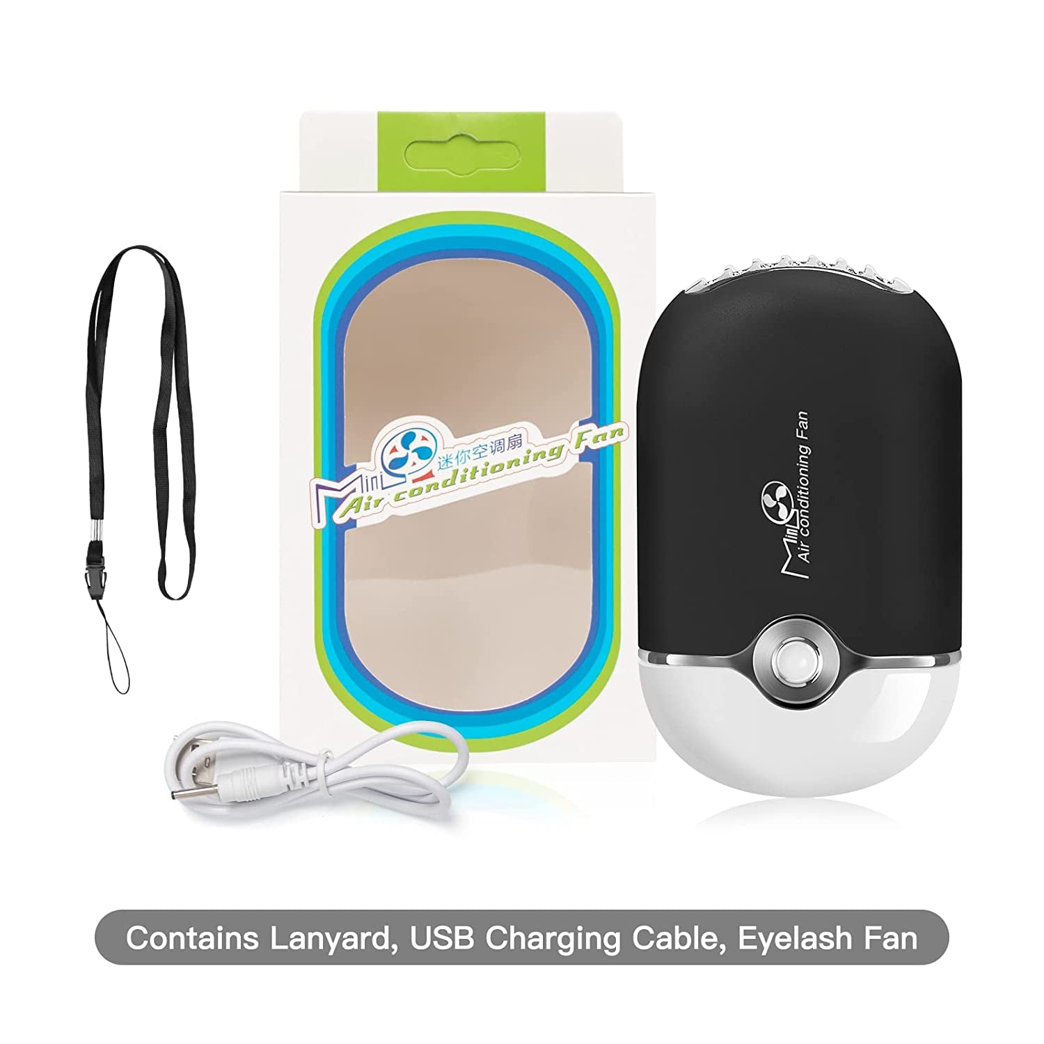 Rechargeable Mini Eyelash Fan with Built-in Sponge - Perfect Lash Dryer for Eyelash Extensions