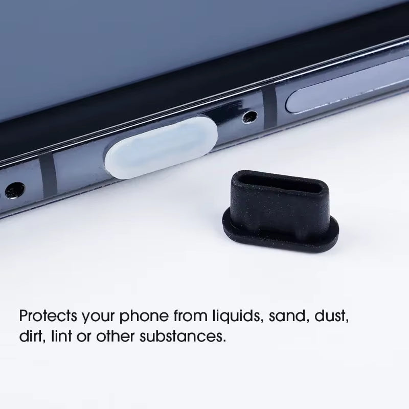 Premium Silicone Dust Plugs for Type C Charging Ports - Protect Your iPhone 15 Pro Max, 15 Plus, Samsung, and Xiaomi from Dust!